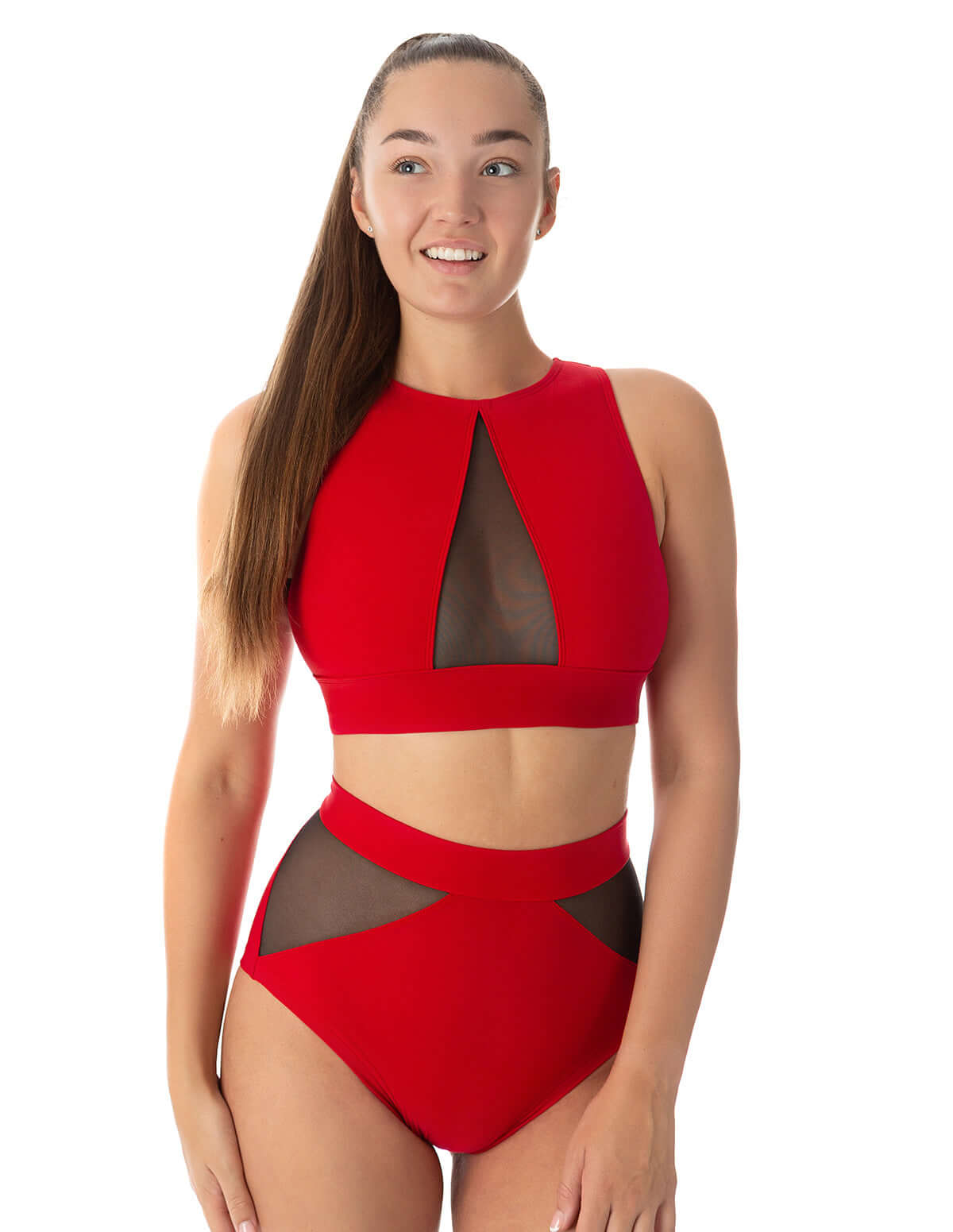 Mesh sports bra for pole dancing and yoga - Rachel-8