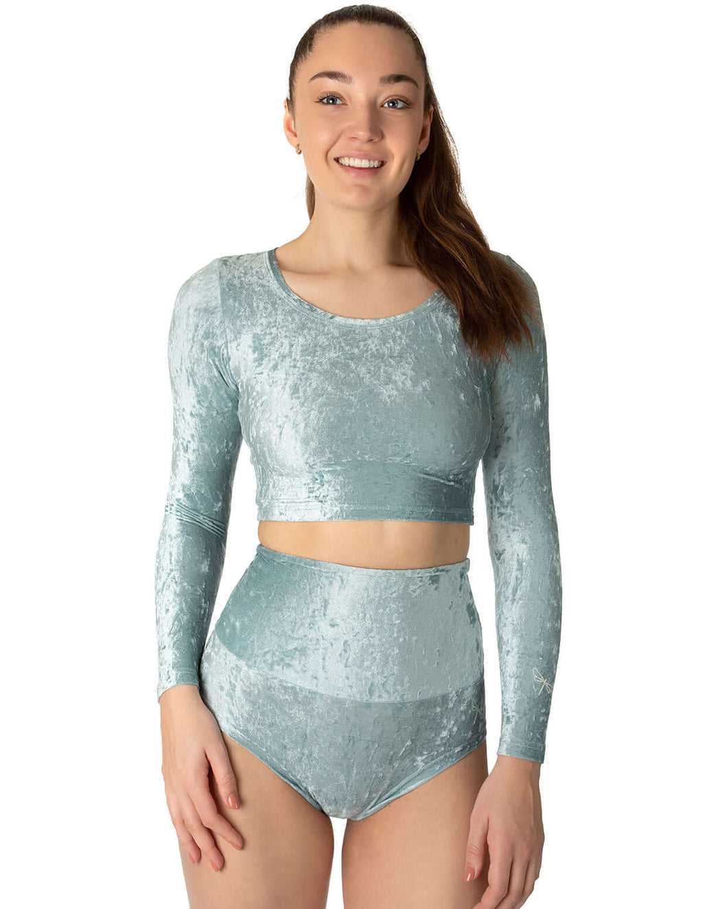 High waisted velvet pole shorts - Betty-9