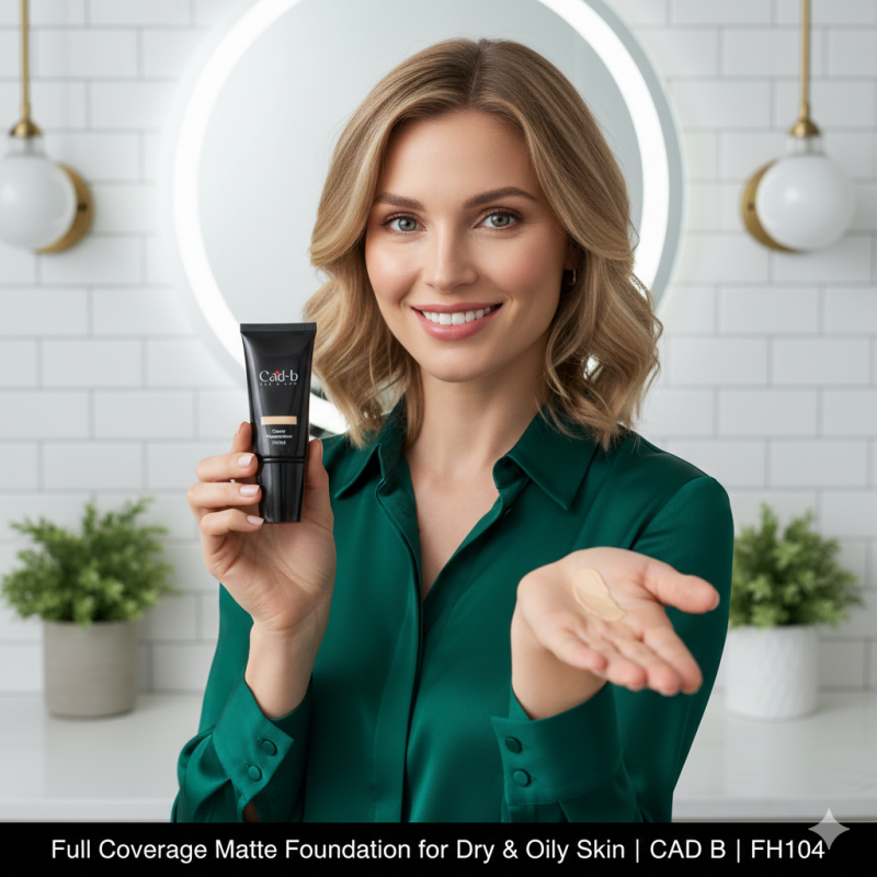Full Coverage Matte Foundation for Dry & Oily Skin | CAD B | FH104