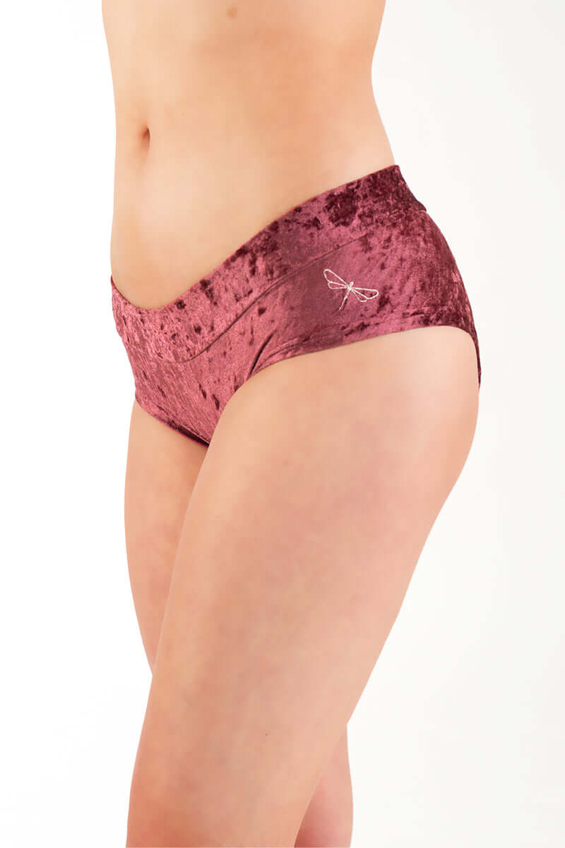Velvet booty shorts